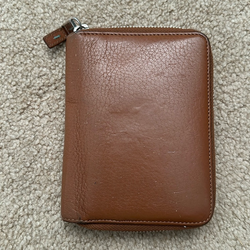 Tiffany & Co. High-quality Italian leather wallet Color-Cognac.